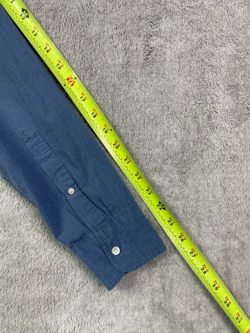 J.‎ Crew Men's Secret Wash Shirt - Medium - Classic Fit - Blue Stretch Cotton